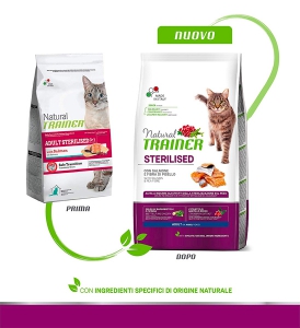 Foto Natural Trainer - Sterilised Adult con Salmone da 10 Kg