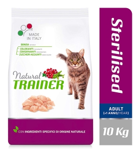 Foto Natural Trainer - Sterilised Adult con Tacchino da 10 Kg