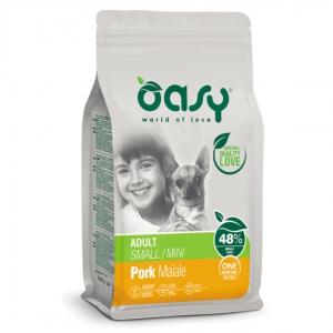 Foto Oasy - One Animal Protein Adult Small/Mini al Maiale da 2,5 kg