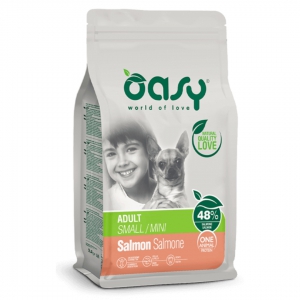Foto Oasy - One Animal Protein Adult Small/Mini al Salmone da 2,5 kg