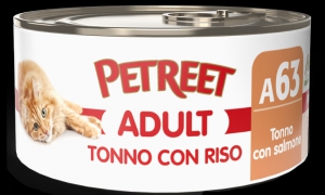 Foto Petreet - A63 Tortino Tonno e Riso, con Salmone da 85g SCAD. RAVVICINATA 01/26 -59%