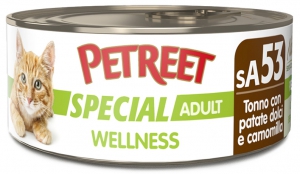 Foto Petreet - sA53 Special Wellness Tonno con Patate Dolci e Camomilla da 70g SCAD. RAVVICINATA 12/25 -60%