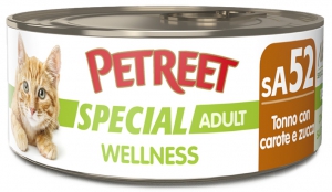 Foto Petreet - sA52 Special Wellness Tonno con Carote e Zucca da 70g SCAD. RAVVICINATA 12/25 -60%