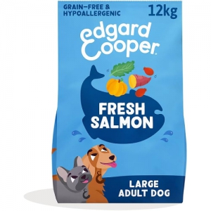 Foto Edgard & Cooper Adult Salmone Norvegese Fresco con Barbabietola, Mela, Mango e Ribes Nero da 12 Kg