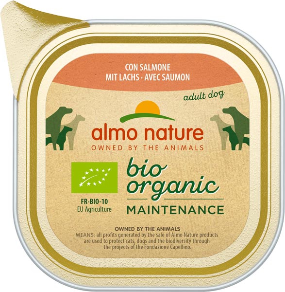 Foto Almo Nature - Biorganic con Salmone MULTIPACK 32 x 100gr