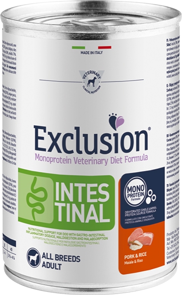 Foto Exclusion - Intestinal Maiale e Riso da 400 gr