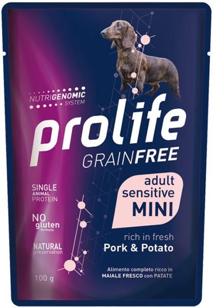 Foto Prolife - Grain Free Adult Mini Sensitive con Maiale e Patate da 100g