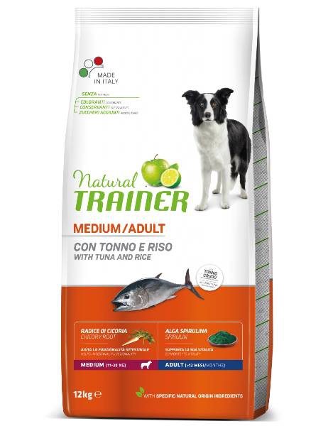 Foto Natural Trainer - Adult Medium con Tonno e Riso da 12 Kg