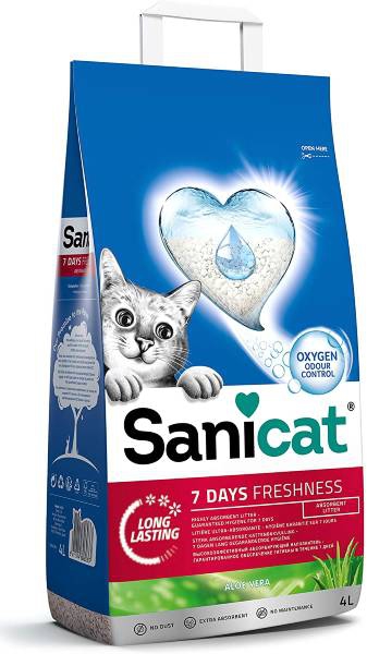 Foto Sanicat - Lettiera Assorbente 7 Days all'Aloe Vera 4L