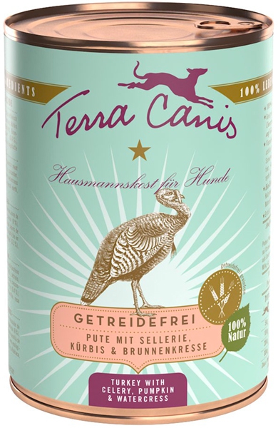 Foto Terra Canis - Grain Free al Tacchino con Sedano Zucca e Crescione da 400gr