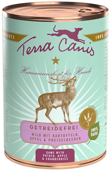 Foto Terra Canis - Grain Free alla Selvaggina con Patate, Mela e Mirtilli Rossi da 400gr