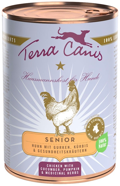 Foto Terra Canis - Senior al Pollo con Cetriolo Zucca e Erbe Medicinali da 400gr