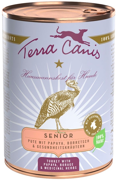 Foto Terra Canis - Senior al Tacchino con Papaia, Borragine e Erbe Medicinali da 400gr