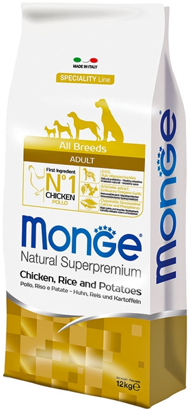 Foto Monge Speciality Line - All Breeds Adult con Pollo Riso e Patate da 12 Kg