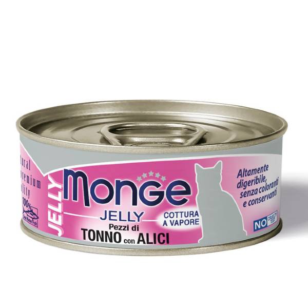 Foto Monge - Jelly Pezzi di Tonno con Alici da 80g