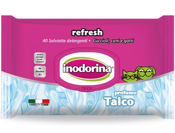 Foto Inodorina - Salviette Refresh al Talco 40 pz