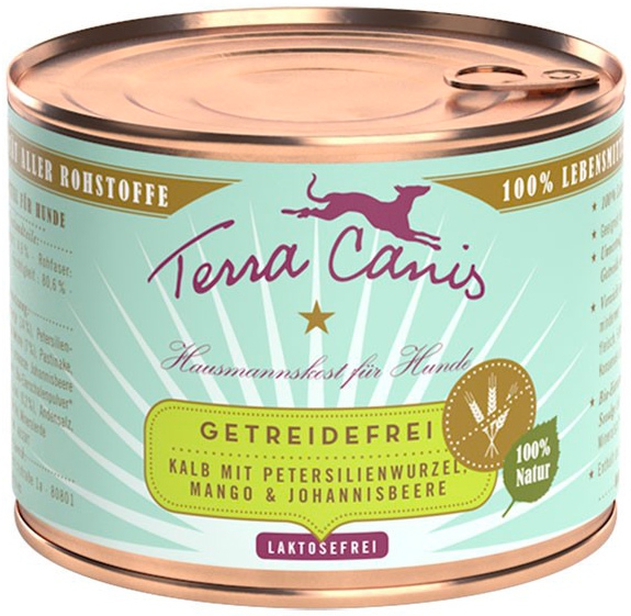 Foto Terra Canis - Grain Free al Vitello con Radice di Prezzemolo, Mango e Ribes da 200gr