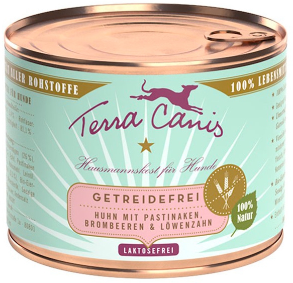 Foto Terra Canis - Grain Free al Pollo con Pastinaca, Dente di Leone e Camomilla da 200gr