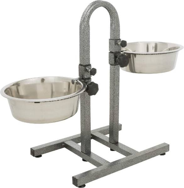 Foto Trixie - Bar per Cani con 2 Ciotole in Acciaio Inox da 2,8L con Altezza regolabile fino a 43 cm