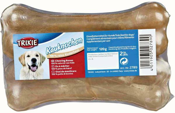 Foto Trixie - Osso Medio da Masticare in Pelle Bovina 2x60g