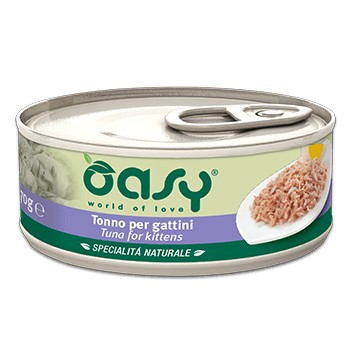 Foto Oasy - Specialità Naturale Kitten con Tonno per Gattini da 70g