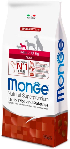 Foto Monge Speciality Line - Adult Mini all'Agnello, Riso e Patate da 7.5 Kg