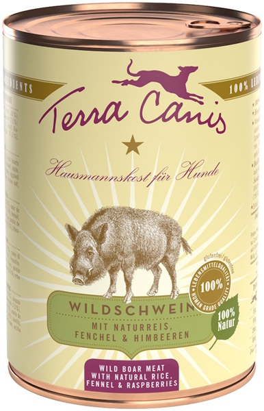 Foto Terra Canis - Classic al Cinghiale con Riso, Finocchio e Lamponi da 400gr 