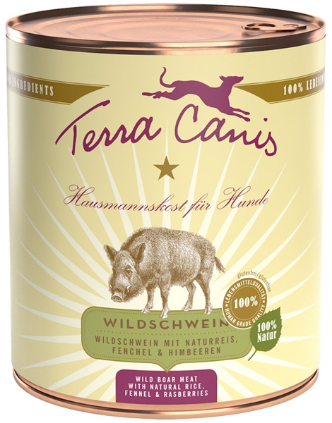 Foto Terra Canis - Classic al Cinghiale con Riso, Finocchio e Lamponi da 800gr 