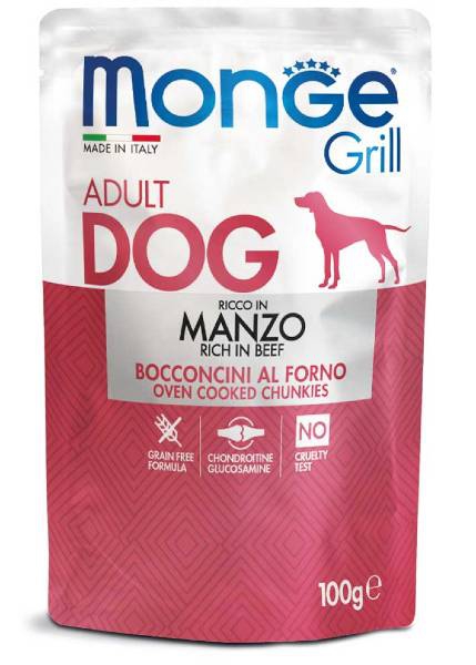 Foto Monge Grill - Adult Bocconcini di Manzo da 100g