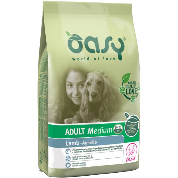 Foto Oasy - Adult Medium all'Agnello da 12 Kg