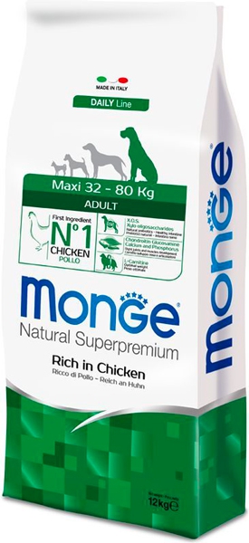 Foto Monge Daily Line - Maxi Adult Ricco di Pollo da 12 Kg