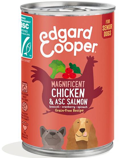 Foto Edgard & Cooper Senior Pollo e Salmone da 400 g