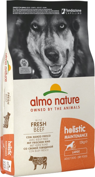 Foto Almo Nature - Holistic Adult Large con Manzo e Riso da 12 kg