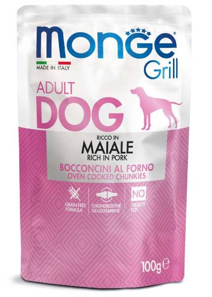 Foto Monge Grill - Adult Bocconcini di Maiale da 100g