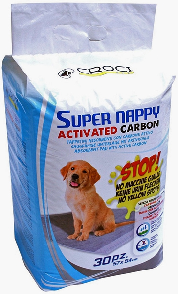 Foto Croci - Tappetini Assorbenti Super Nappy Activated Carbon 57x54 cm 30Pz