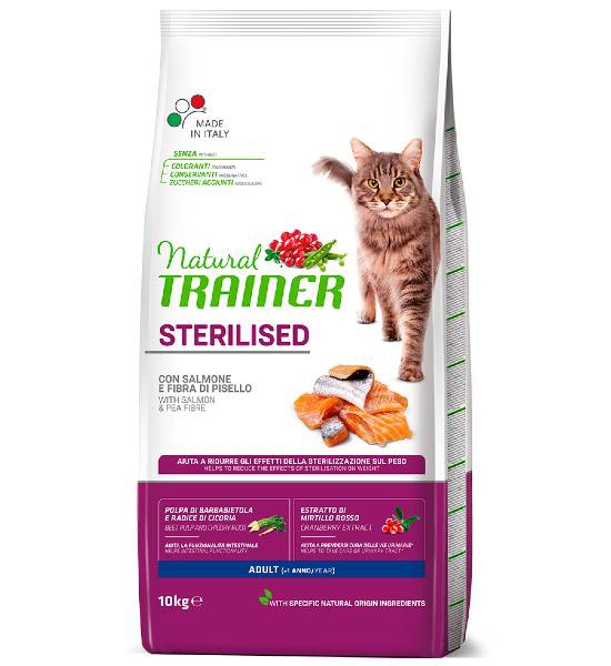 Foto Natural Trainer - Sterilised Adult con Salmone da 10 Kg