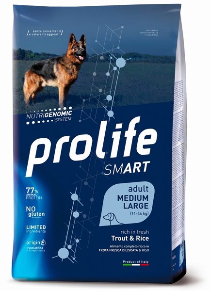 Foto Prolife - Smart Adult Medium/Large alla Trota e Riso da 12 Kg