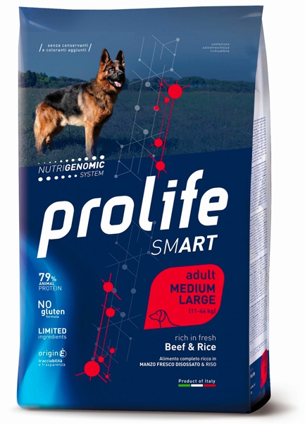 Foto Prolife - Smart Adult Medium/Large al Manzo e Riso da 12 Kg