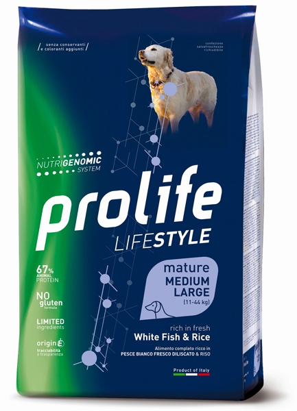 Foto Prolife - Lifestyle Mature Medium/Large al Pesce e Riso da 12 Kg