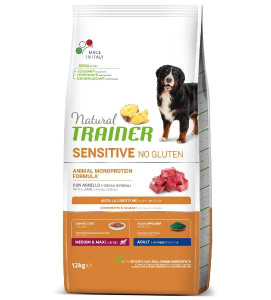 Foto Natural Trainer - Sensitive No Gluten Adult Medium/Maxi con Agnello da 12 Kg