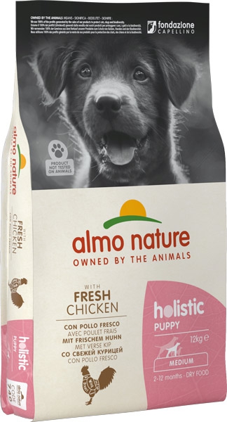Foto Almo Nature - Holistic Puppy Medium con Pollo e Riso da 12 Kg -15%