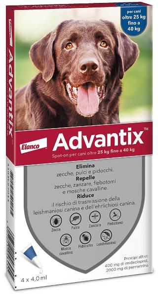 Foto Bayer - Advantix per Cani di 25-40 Kg da 4 x 4 ml