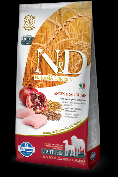 Foto Farmina N&D - Low Ancestral Grain Adult Medium/Maxi Light Pollo e Melograno da 12 Kg