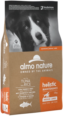 Foto Almo Nature - Holistic Mantenimento con Tonno e Riso da 12 Kg