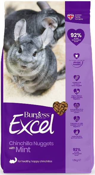 Foto Burgess Excel - Chincillà con Pepite alla Menta da 1,5 Kg