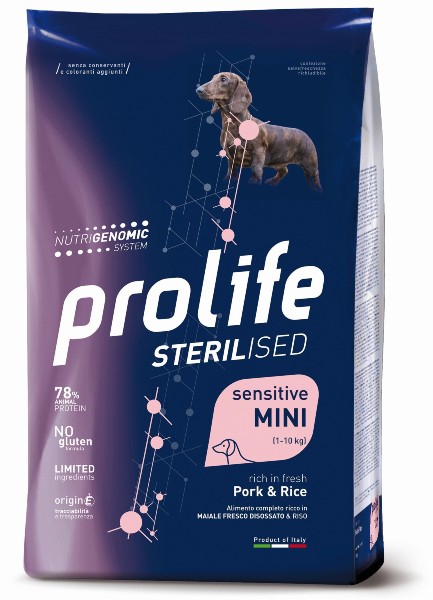 Foto Prolife - Sterilised Sensitive Adult Mini al Maiale e Riso da 7 kg