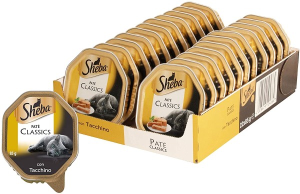 Foto Sheba Pate Classic - con Tacchino da 22x85gr MULTIPACK OFFERTA