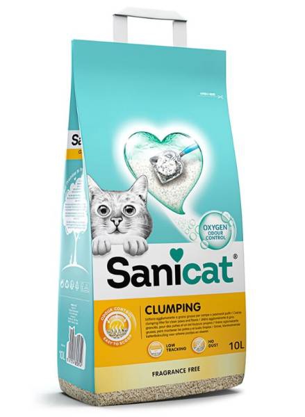 Foto Sanicat - Lettiera Agglomerante Clumping Unscented 10L