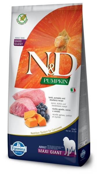 Foto Farmina N&D - Grain Free Pumpkin Adult Maxi Giant all'Agnello, Zucca e Mirtilli da 12 Kg