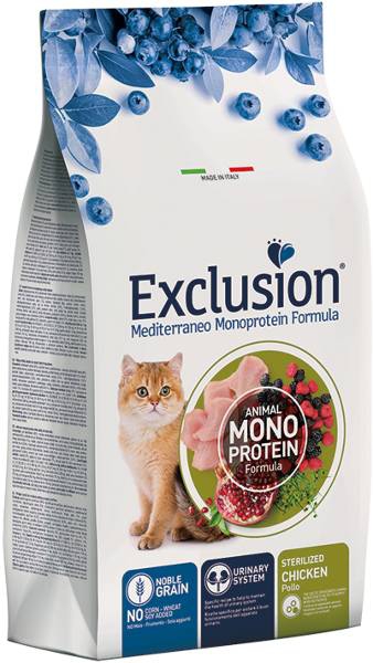 Foto Exclusion Mediterraneo - Sterilized al Pollo da 12 Kg